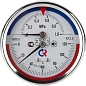 Термоманометр аксиальный d=80 мм, до 10 бар, до 120'С РОСМА ТМТБ- 31Т.1