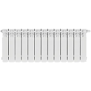 Радиатор биметал. 13 секций STOUT TITAN VENTIL 350 нижнее правое подключение (белый RAL 9016)