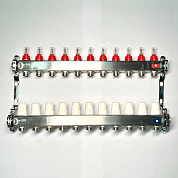 Колл. группа UNI-FITT 1"х3/4" 11 вых с расходомер. и термост. вентил. без конц OPTIMAL (450B4311.RU)