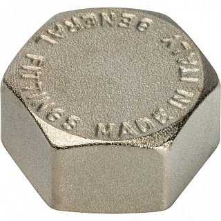Заглушка латунная никелированная STOUT 1/2" внутренняя резьба Артикул SFT-0027-000012