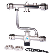 Узел насосно-смесительный с термостатическим клапаном 30 - 60 °C STOUT без насоса, для теплого пола