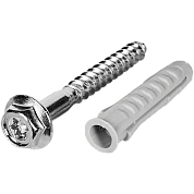 Глухарь М8 х 70 + Дюбель нейлоновый 10 х 50 STOUT (SAC-0020-460870)