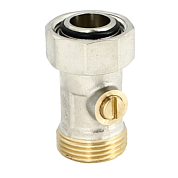 Узел прямой ВН 3/4" ЕК х 3/4" ЕК одинарный радиаторный со встроенным краном UNI-FITT OPTIMAL