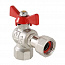 Кран шаровый угловой с накидной гайкой 1/2" x 1/2" ВВ бабочка VALTEC