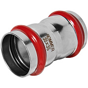 Муфта равнопроходная под пресс 35 мм, из нержавеющей стали ROMMER (RSS-1017-000035)