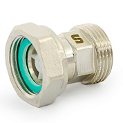 Соединение 1" ВН с накид. гайкой, плоской прокладкой, обратным клапаном, никель UNI-FITT OPTIMAL