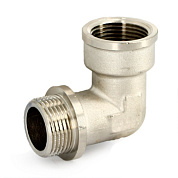 Угол резьбовой 3/4" ВН с упором, никель UNI-FITT OPTIMAL (612N3301)