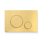 Кнопка смыва Alcaplast, пластик, золотой глянец (M675) M675