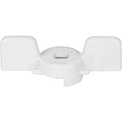 Ручка-бабочка для шарового крана 1" - 1" 1/4" STOUT (белая) (SVB-BUT-1114-01)