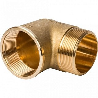 Угол латунный STOUT 2" внутренняя/наружная резьба Артикул SFT-0011-000002
