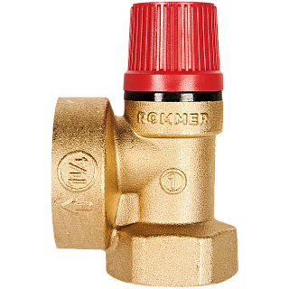 Предохранительный клапан  1 x1 1/4 ROMMER для отопления 3 бар