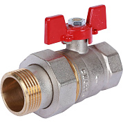 Кран шаровый ROMMER 1" ВН - с американкой бабочкой 