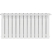 Радиатор биметал. 13 секций STOUT TITAN VENTIL 500 нижнее правое подключение (белый RAL 9016)