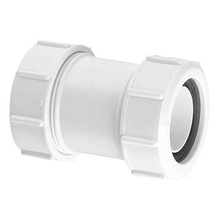 Муфта сдвижная McALPINE  32 х 32 мм, компрес. Артикул 32G-WH