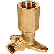 Угол 90° настенный 16 х 1/2" (ВР) аксиальный для труб PEX, с нарез. патруб. ROMMER (RFA-0032-001612)