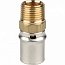Муфта переходная под пресс 20 x 1/2" (НР) STOUT для МП труб
