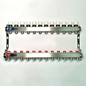 Колл. группа UNI-FITT 1" х 12 вых 3/4" с баланс. и термост. вентил. без конц, нерж. cталь (451W4312)