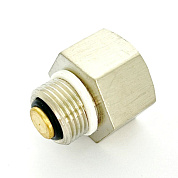 Клапан отсечной для воздухоотводчика НВ 1/2" х 3/8" UNI-FITT никелированый