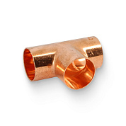 Тройник JINTIAN под пайку 42 мм медный