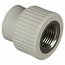 Муфта (переходник) 50 х 1"1/2 (ВР) полипропилен PP-R FV-PLAST серый