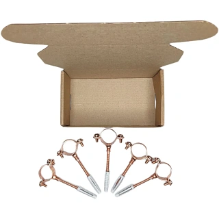 Комплект медных кронштейнов 5 шт для трубы d=18 дюбель 6 х 30 UNI-FITT  851R1800-5 - 