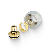 Соединитель обжим ВР 16,2 (2,6) х 3/4" EK для трубы STRONG (хром) UNI-FITT (683C1634)