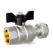 Кран шаровый LD Pride ВВ 1/2" с накидной гайкой Pride, бабочка