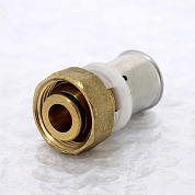 Муфта пресс-В 20 x 3/4"EK с накидной гайкой UNI-FITT