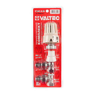 Комплект терморегулирующего оборудования ВН 1/2" для радиатора угловой VALTEC VT.045.N.04