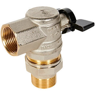 Кран шаровый BUGATTI OREGON 1" ВН  угловая американка BUGATTI 