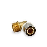 Угол (НР) 26 х 3/4" под пресс для МП труб, латунь UNI-FITT OPTIMAL (705G8301)