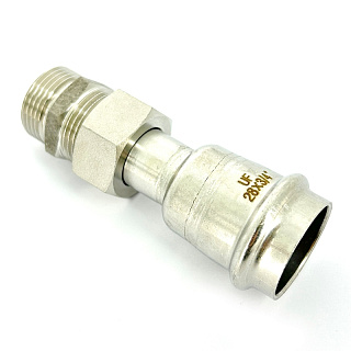 Муфта пресс-Н UNI-FITT 28 x 3/4" с разъемным соединением и плоск. прокладкой нерж.сталь Артикул 787S4300