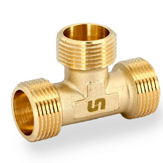 Тройник UNI-FITT OPTIMAL с наружной резьбой 1", латунь Артикул 616G4441