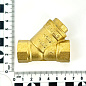 Фильтр косой В UNI-FITT латунь 1/2" с отверстием для пломбировки