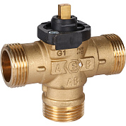 Клапан зональный 3-ходовой 1", НР, 230 В, с кабелем 1 м., c сервоприводом, STOUT (SVM-0170-300025)