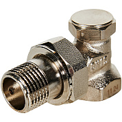 Запорно-балансировочный клапан 1/2" для радиатора ROMMER угловой (RVL-0002-100015)