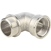 Угольник 1" 1/4 с упором НВ никелированный STOUT (270024N121200B)