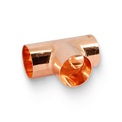 Тройник JINTIAN под пайку 54 мм медный