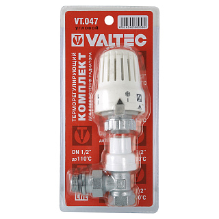 Терморегулятор ВН 1/2" для радиатора угловой VALTEC VT.047.N.04