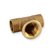Тройник переходной EFFEBI 15 х 1/2" х 15 (ВР) под пайку с резьбой, бронза (HB4130A150415)