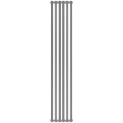 Радиатор алюминий 6 секций STOUT Tonale 1800 универсальное подключение (цвет 2676 cod.08 серый)