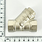 Фильтр косой В UNI-FITT никель 1/2" с отверстием для пломбировки