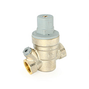 Редуктор давления мембранный UNI-FITT 3/4" PN 16 ВР, с отверстием под манометр, никель