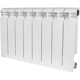 Радиатор STOUT ALPHA 350 мм 10 секций, алюминий (боковое подключение) на 14 кв.м. SRA-2310-035010 