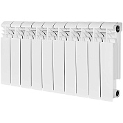 Радиатор биметал. 10 секций STOUT VEGA 350 боковое подключение (белый RAL 9016) 