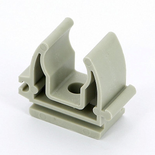 Клипса одинарная 25 мм полипропилен PP-R ALCAPIPE серый Артикул AB976025001