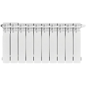 Радиатор биметал. 10 секций STOUT TITAN VENTIL 350 нижнее правое подключение (белый RAL 9016)