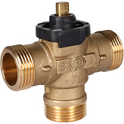 Клапан зональный 3-ходовой 1", НР, 230 В, с кабелем 1 м., c сервоприводом, STOUT (SVM-0170-300125)