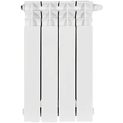 Радиатор биметал. 4 секции STOUT TITAN VENTIL 500 нижнее правое подключение (белый RAL 9016)