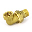 Американка угловая с плоской прокладкой 3/4" x 3/4" ВН латунь UNI-FITT